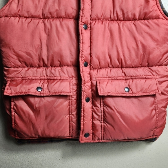 Enro Mens Vintage Reversible Wool/Nylon Blend Plaid Puffer Vest-Size M - Picture 5 of 7